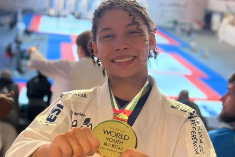 Rebeca Pitbull campeã! Potiguar conquista ouro no Mundial de jiu-jítsu em Abu Dhabi
