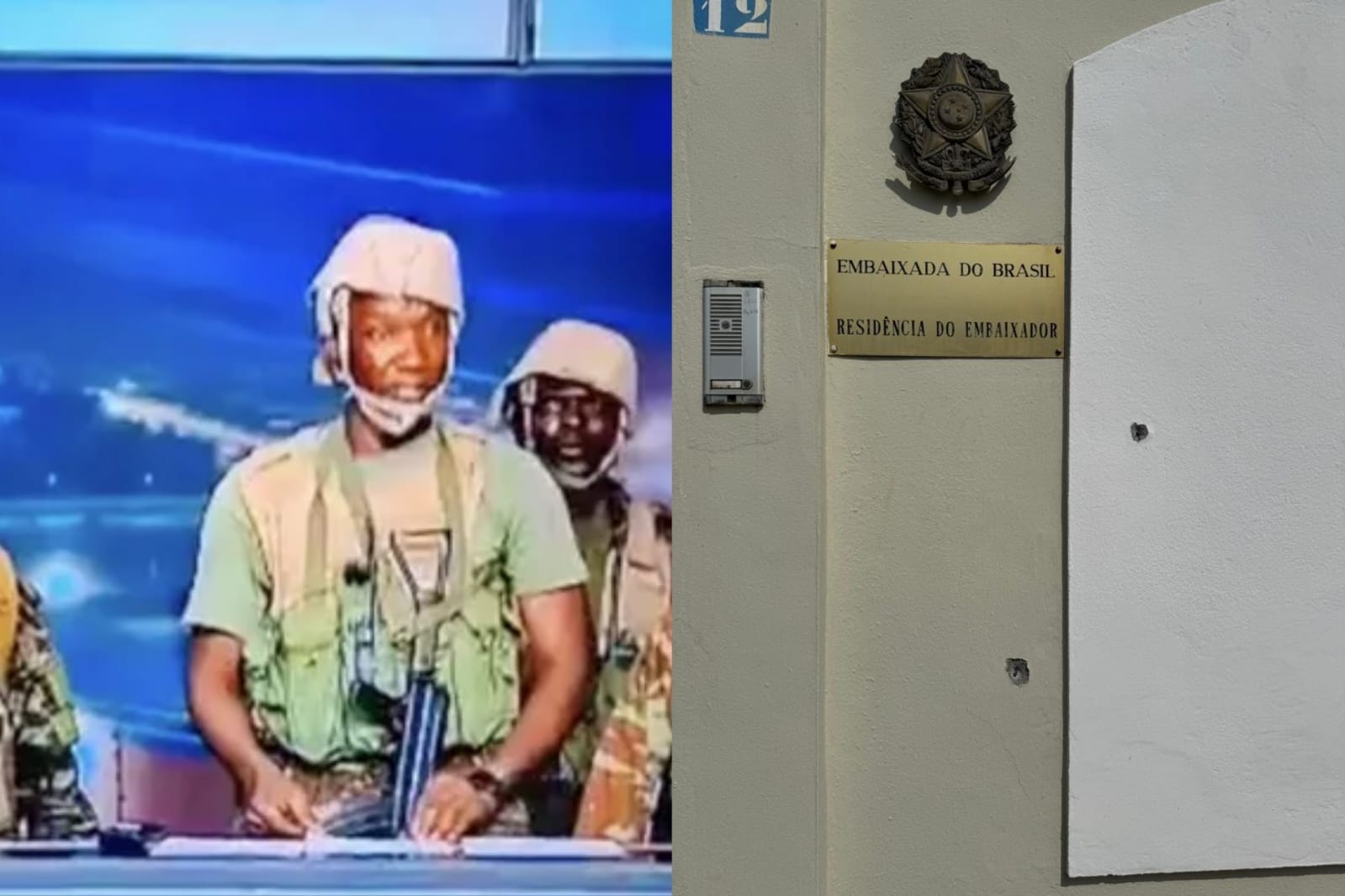 Embaixada brasileira é alvejada em tentativa de golpe de Estado