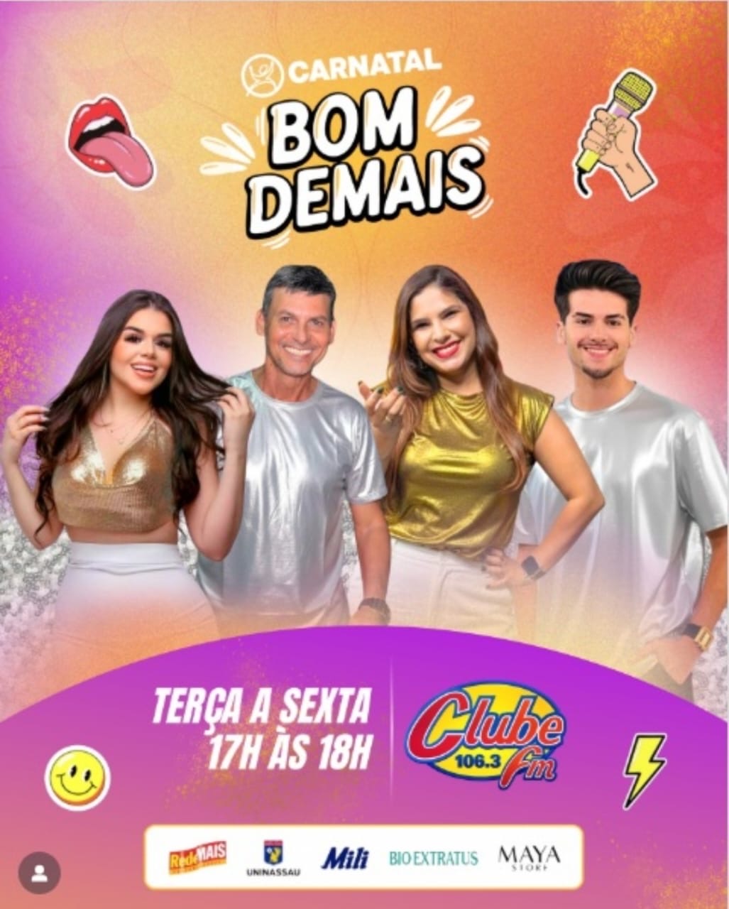 Rádio Clube e TV Clube Natal farão primeira transmissão ao vivo do Carnatal 2025 com seis horas diárias de cobertura nos dias de folia