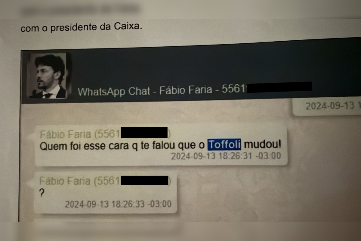 Conversas entre Fábio Faria e Vorcaro eram sobre voto de Toffoli em causa bilionária no STF