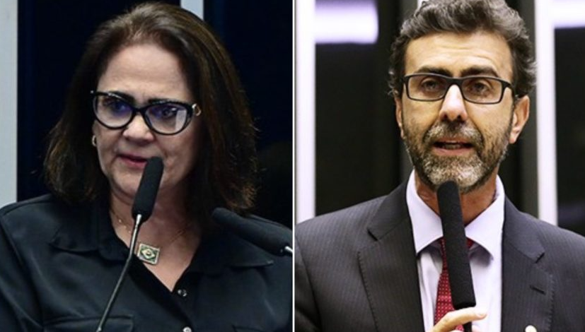 Damares denuncia Freixo por patrocínio da Embratur à escola de samba que homenageará Lula na Sapucaí