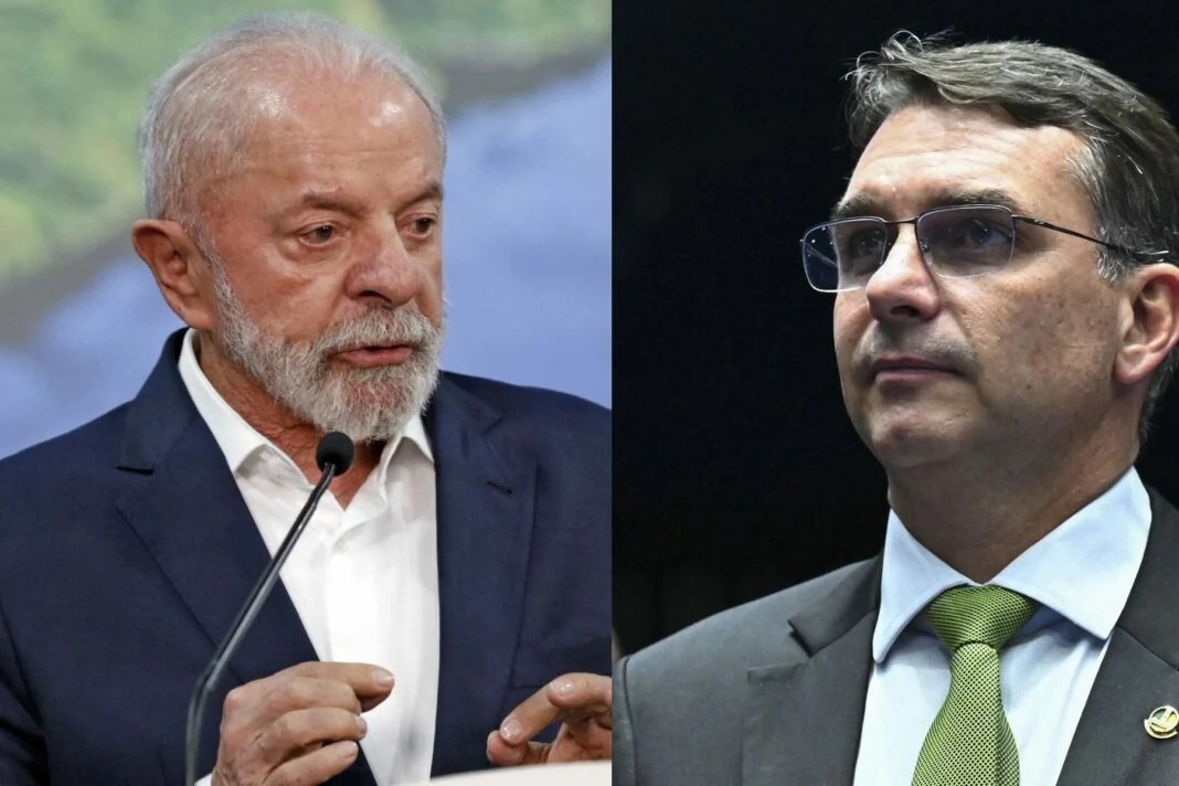 Flávio Bolsonaro tem 40% e Lula possui 35% dos votos, diz pesquisa
