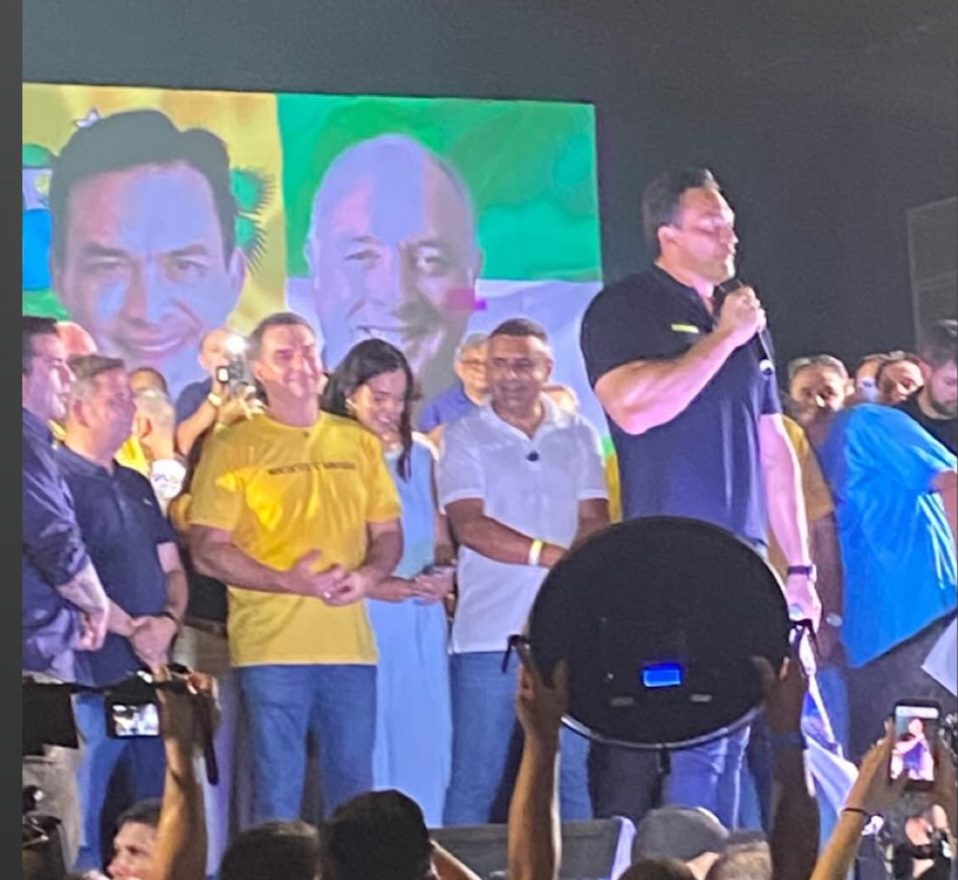 “Meu candidato a presidente”, diz Styvenson a Flávio em evento no RN