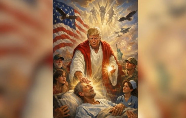 Trump publica e depois apaga imagem com roupa semelhante à de Jesus após críticas ao papa Leão XIV