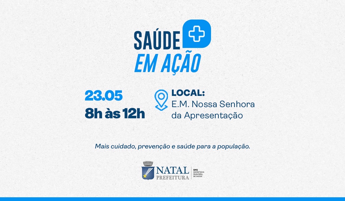 Primeira edição do Saúde em Ação acontece neste sábado em Nossa Senhora da Apresentação