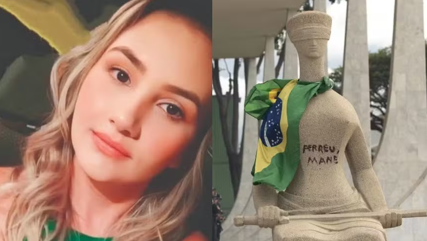Moraes rejeita aplicar Lei da Dosimetria para “Débora do Batom” e outros 23 presos pelos atos de 8 de janeiro