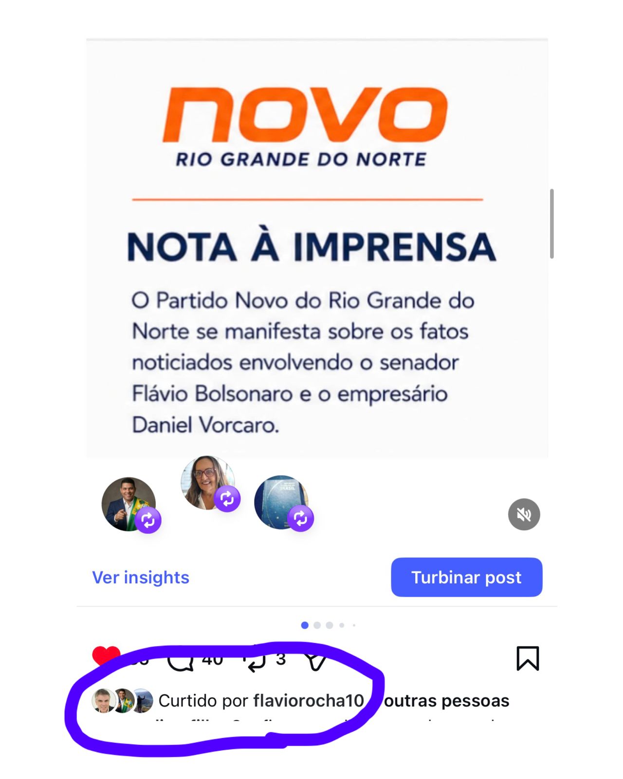 Flávio Rocha curte nota do Partido NOVO e dá sinal que continua no jogo