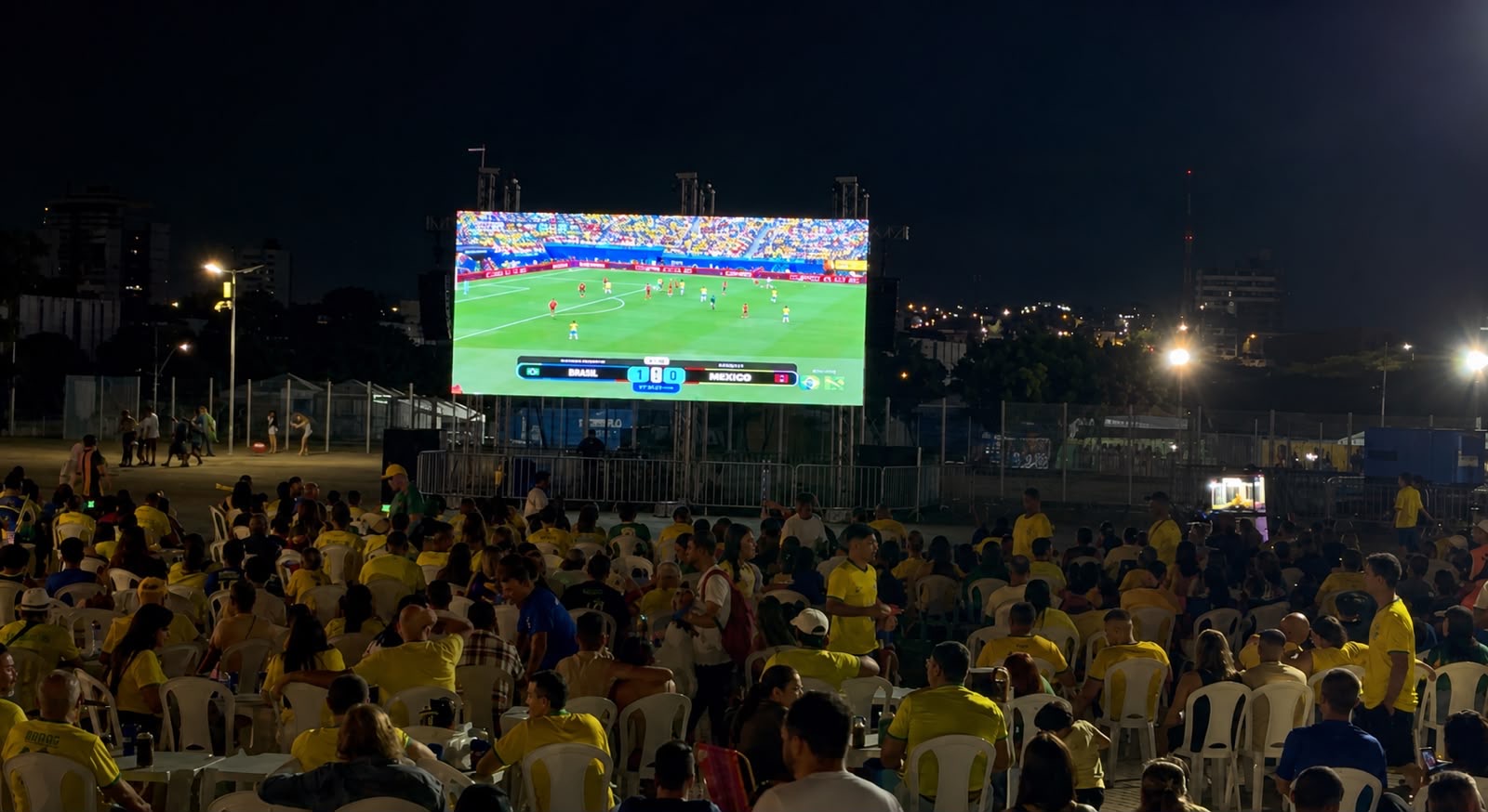 São João de Natal terá espaço exclusivo para transmissão do jogo da Seleção Brasileira