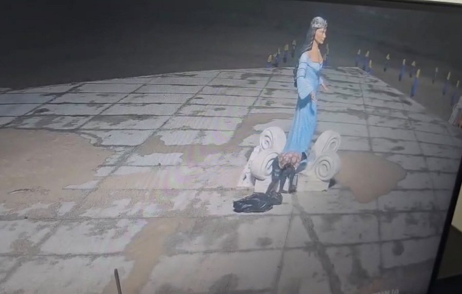 Iluminação da estátua de Iemanjá em Natal é furtada pela terceira vez; prejuízo passa de R$ 45 mil