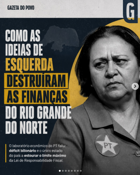 Fátima exemplo nacional: Como ideias de esquerda destruíram as finanças do RN