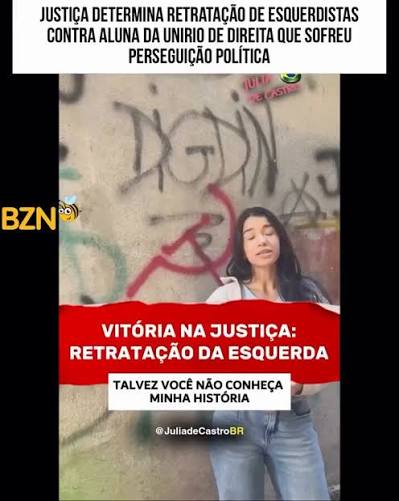 [VÍDEO] JUSTIÇA DECIDE: Aluna de direita consegue vitória após denunciar “perseguição” por grupo de esquerda
