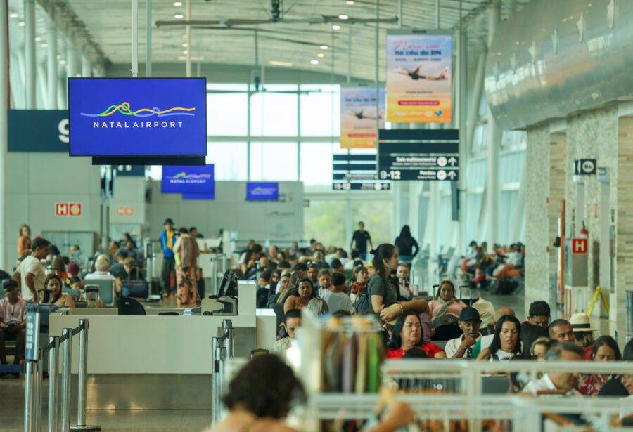 RN registra maior movimentação de passageiros em 24 anos; Aeroporto de Natal bate recorde no semestre