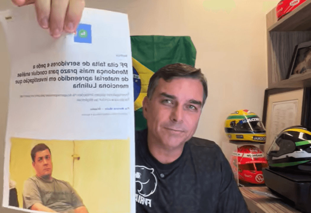 ‘Está faltando braço da PF’, diz Flávio sobre investigação contra Lulinha