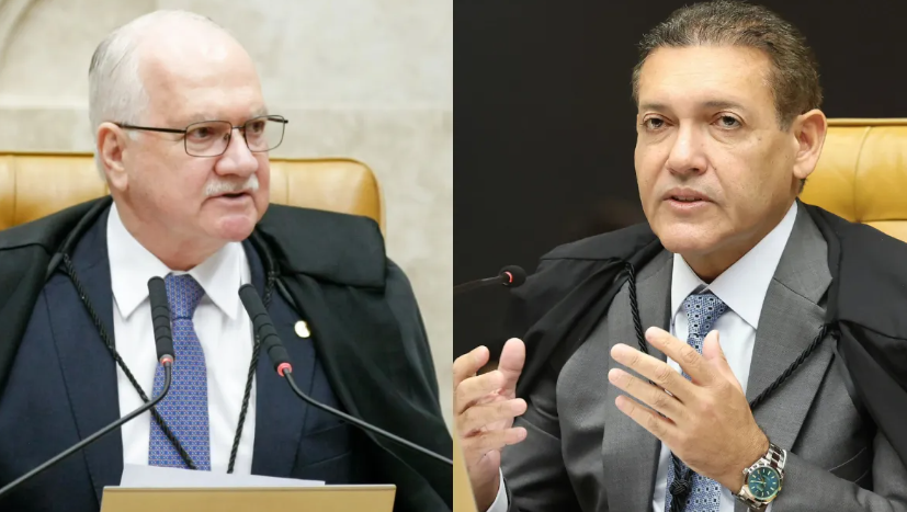 Fachin se reúne com Nunes Marques na véspera de julgamento sobre Moraes