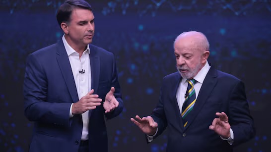 [VÍDEO] “Montou quadrilha” e “você me respeite”: Flávio e Lula protagonizam momento tenso durante debate da Band