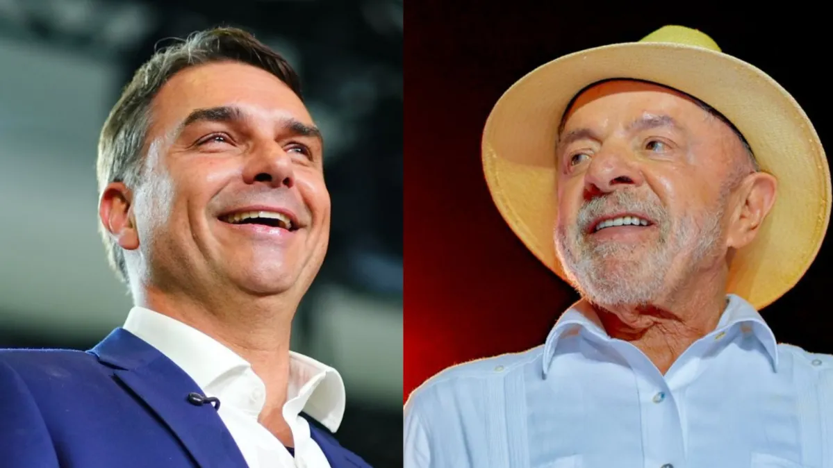 Mercado de apostas aponta Flávio com 77% de chance de vitória, contra 23% de Lula