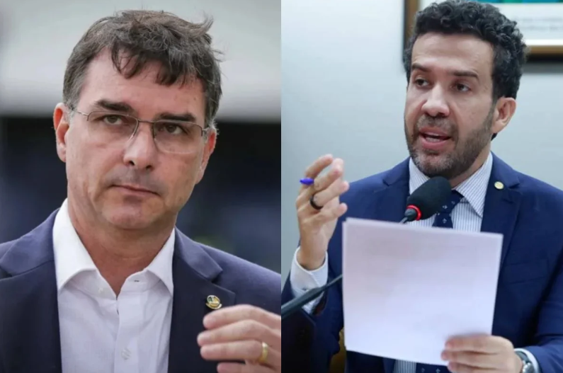 Flávio convida ex-mulher de Janones para o debate